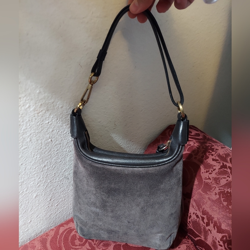 Vintage Coach Amanda Suede Hobo 🩶 6959 Rare!
